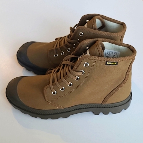 Boots Waterproof Palladium Sunrise/chocolate Pampa Hi Leather